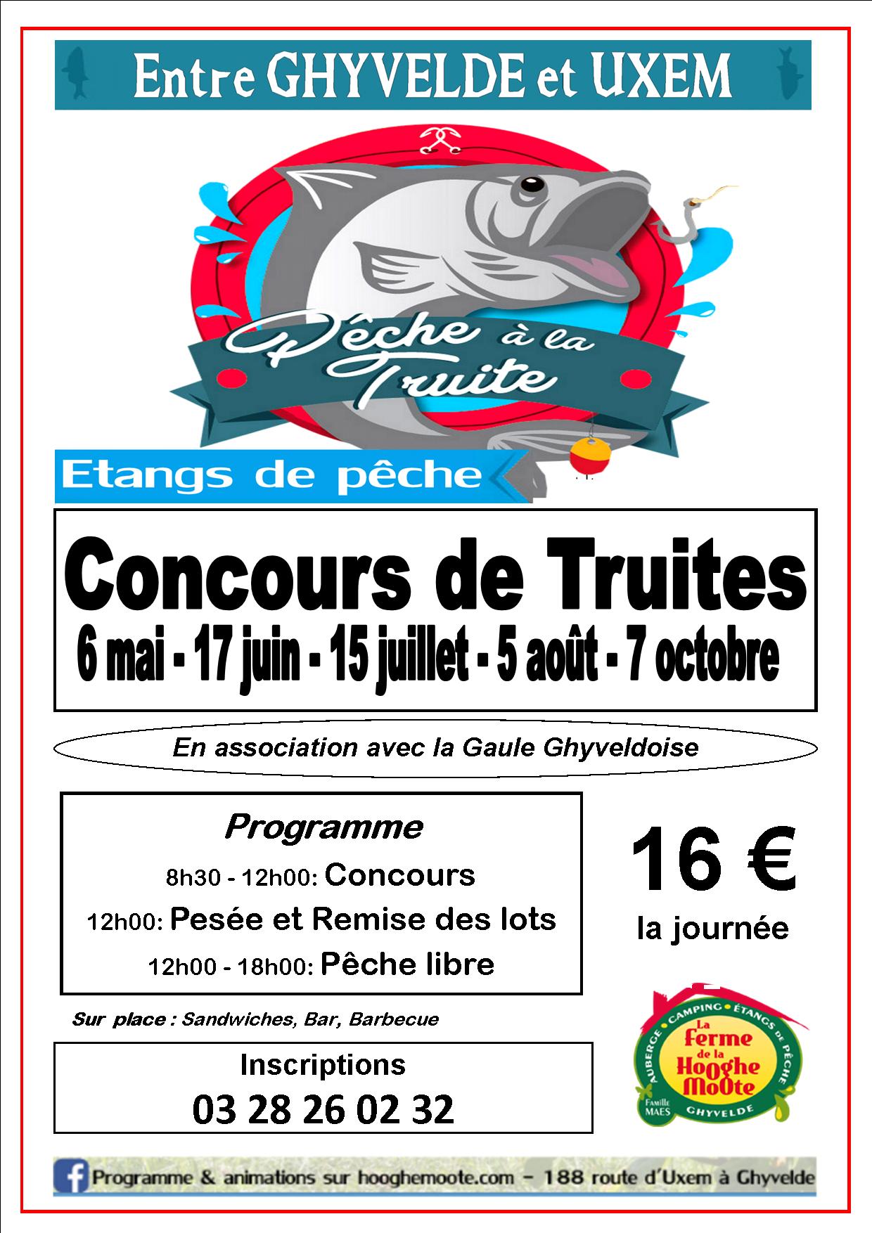 Dates Concours de Truites