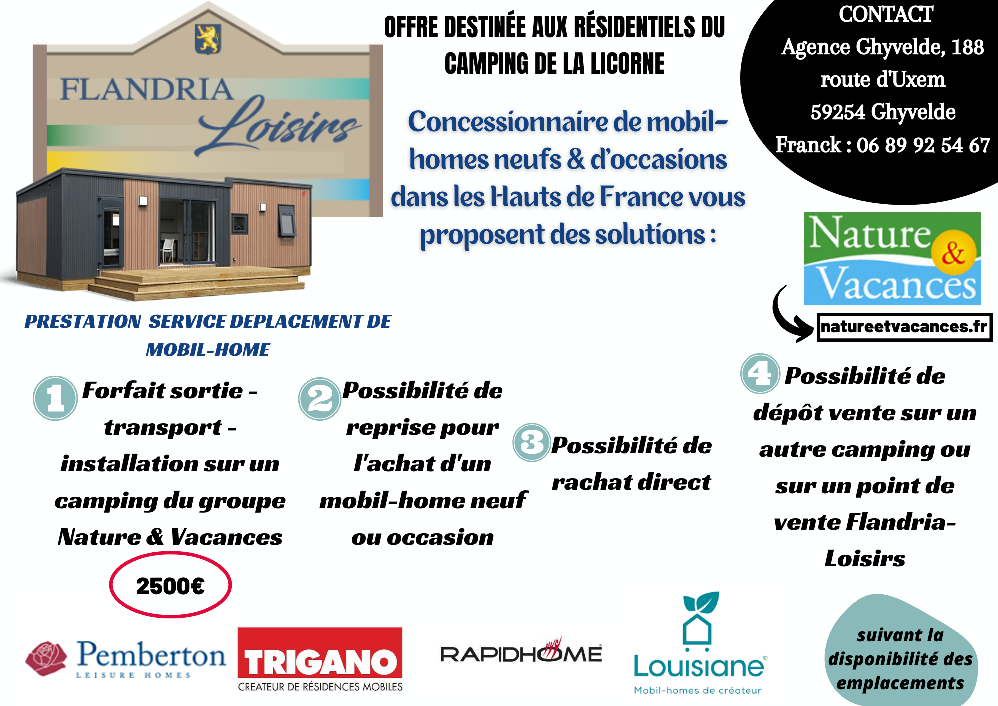 Flandria Loisir : vente de mobil-home neuf et occasion